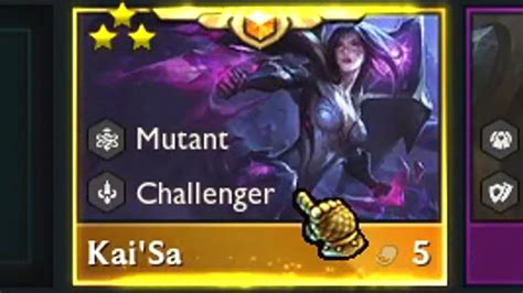 S6 Kai Sa 3 Star 8 Challenger 5 Mutant TFT Set 6 YouTube