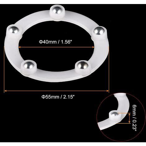 Lot de 4 supports rotatifs pivotants de 2 avec roulement à billes en