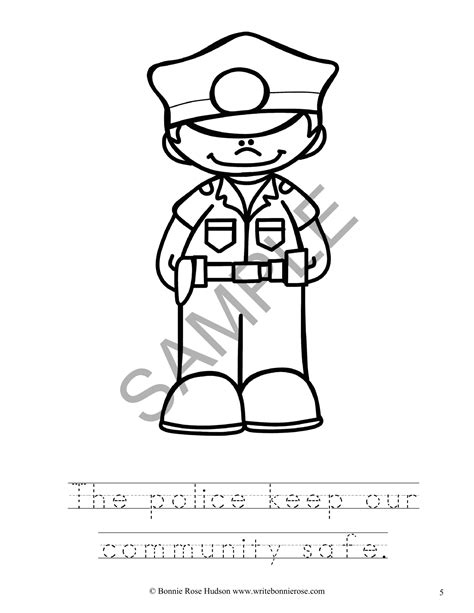 Community Helpers Coloring Book Level B Made By Teachers