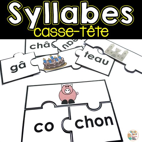 Syllabes 30 casse tête Michelle Dupuis Education