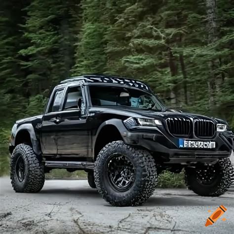 Black Bmw Offroad Truck With Big Tires On Craiyon