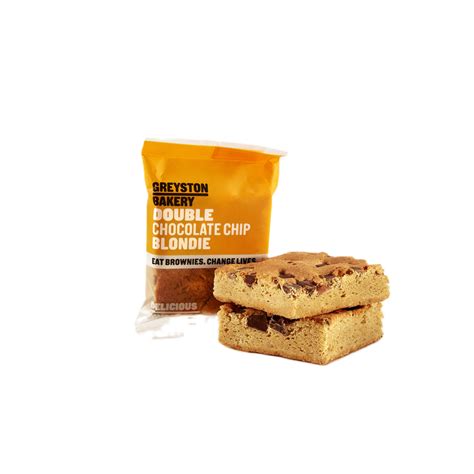 Greyston Bakery Double Chocolate Chip Blondie 2 5oz Delivered In As