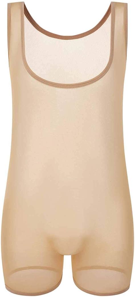 Zarupeng Herren Perspektive Weste Mesh Bodysuit Sexy Negligee Nachtwäsche Unterwäsche Lingerie