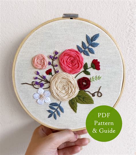 Rose Flower Hand Embroidery Designs