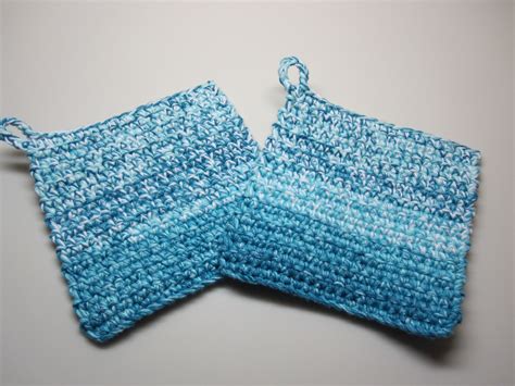 Beach House Set Of HOT Pad Pot Holders Variegated Colors Extra Thick Cotton Hot Pad