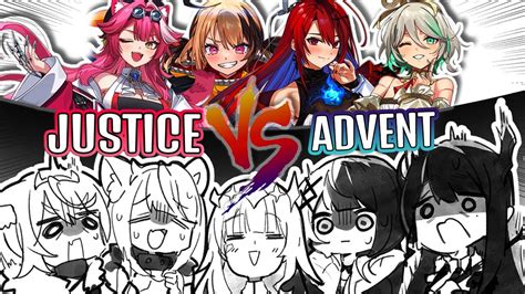 Holojusticeholo Justice Pre Debut Vs Holo Advent Youtube