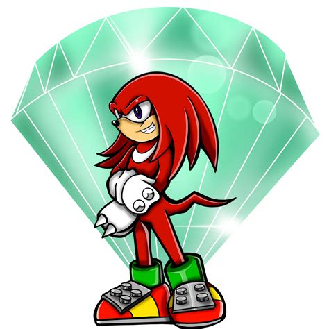 Knuckles And The Master Emerald By Thechainzter On Deviantart