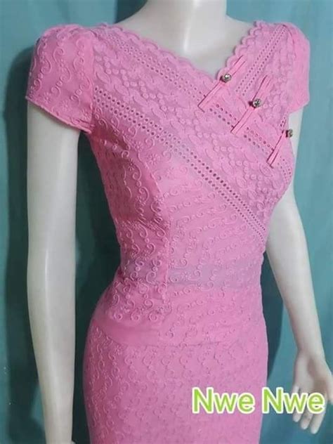 Pin By Gladys Sanchez On Blusas Traditional Dresses Designs Myanmar