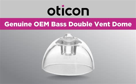 Amazon Genuine Oticon Hearing Aid Domes MiniFit Double Vent Bass