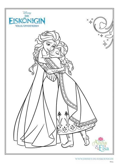 Elsa Frozen Coloring Pages Kostenlose Ausmalbilder