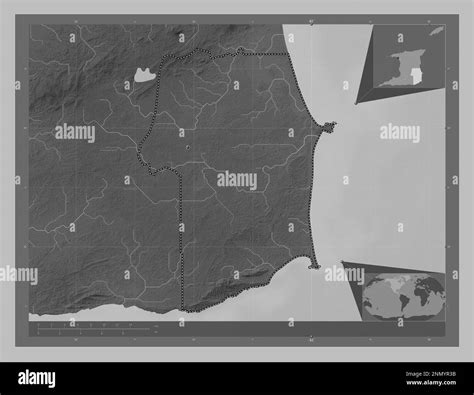 Rio Claro Mayaro Region Of Trinidad And Tobago Grayscale Elevation