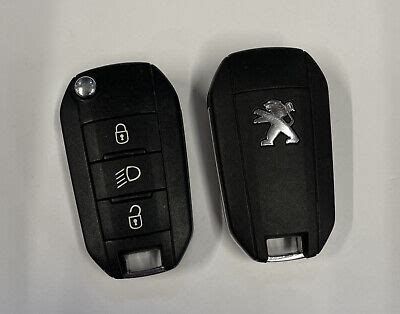 PEUGEOT 3 BUTTON REMOTE FLIP KEY FOB 508 5008 3008 308 ETC TESTED