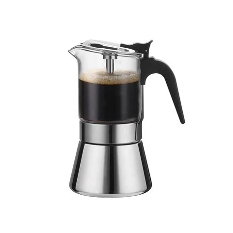 Buy SIXAQUAE Moka Induction Stovetop Espresso Maker With Pressure Valve