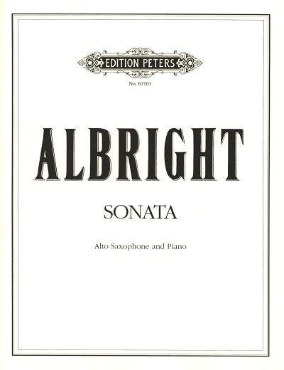 Sonate für Alt Saxophon und Klavier von William Albright im Stretta