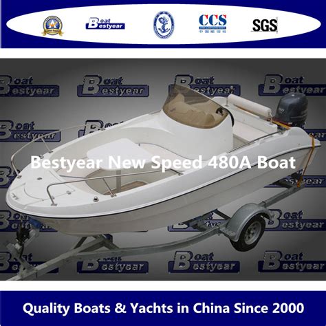 Bestyear M Fiberglass Speed Boat For Fishing Sport A China