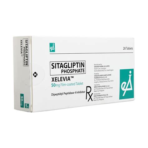 Xelevia Xelevia Sitagliptin 50mg 1 Tablet [prescription Required] Watsons Philippines