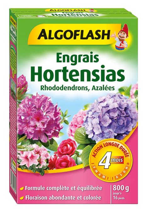 Engrais Hortensia Algoflash 800g 50 M² Leroy Merlin