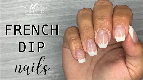 French Dip Nails | The Perfect Smile Line - French Manicure | Triple D - YouTube