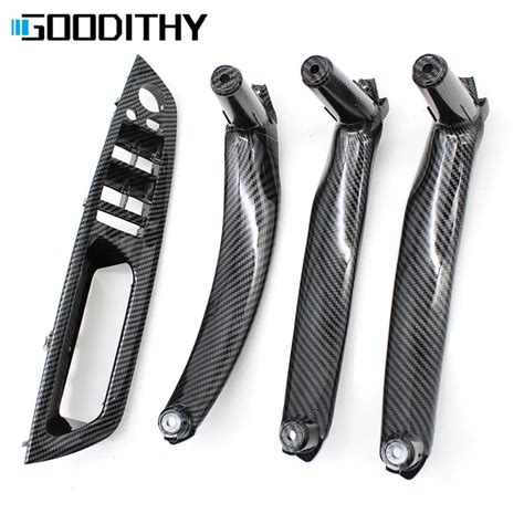 Car Carbon Fiber Lhd Rhd Interior Door Left Right Armrest Pull Handle