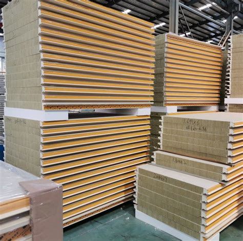 Building Materials Low Price Fireproof Rockwool Pu Sandwich Panel For