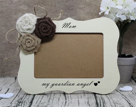 Mom Memorial T Mother Loss Of Mother Picture Frame For Etsy