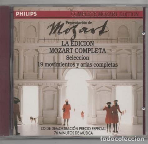 La EdiciÓn De Mozart Completa Seleccion 19 Movimientos Y Arias