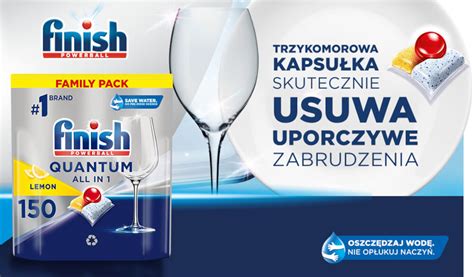 FINISH Powerball Quantum All in 1 Lemon 150 szt Kapsułki do zmywarki