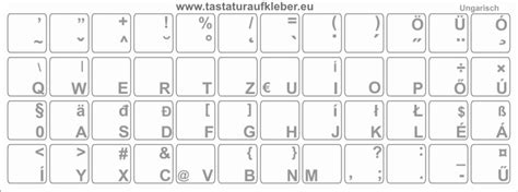 Tastaturaufkleber Ungarisches Tastaturlayout