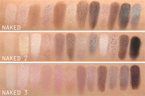 Urban Decay Naked 3 Palette Comparisons Naked Naked 2 Naked 3 From Head To Toe