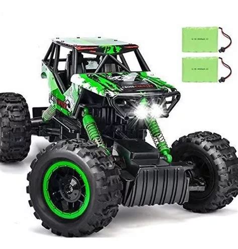 Carros De Control Remoto Monster Trucks Con Luces 4wd Off Envío gratis