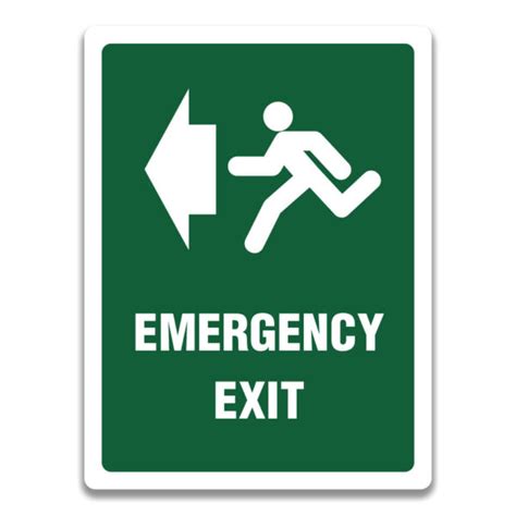 EMERGENCY SIGN MEANING AND EXAMPLE - Safety Sign and Label