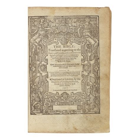 BIBLE IN ENGLISH (GENEVA VERSION) | The Bible: Translated according the