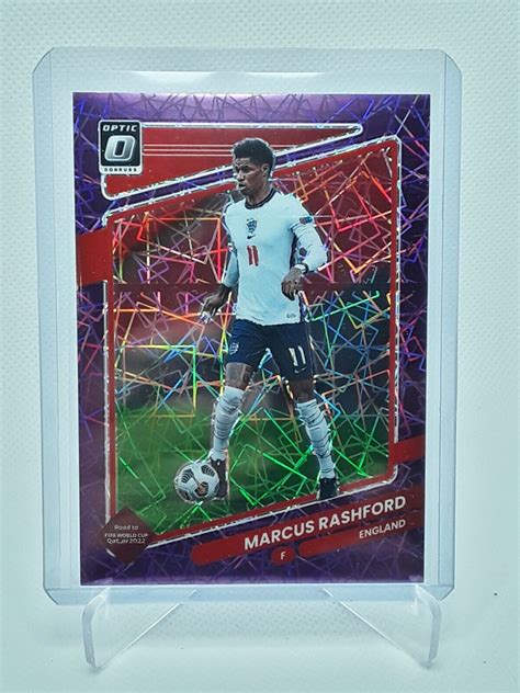 Marcus Rashford 2021 Donruss 55 Optic Purple Velocity 99 Price