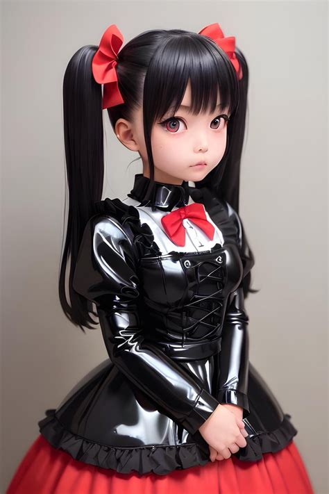 Wendyai Art On Twitter Red And Black Latex Gothic Lolita