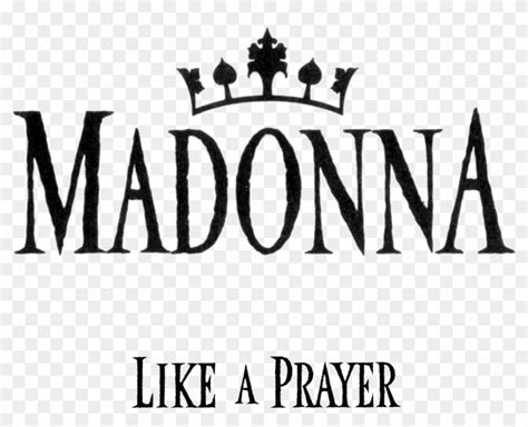 Madonna Laplogo - Madonna Like A Prayer Logo, HD Png Download ...