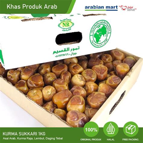 Jual Kurma Sukari Kg Premium Basah Kemasan Toples Kurma Sukkari