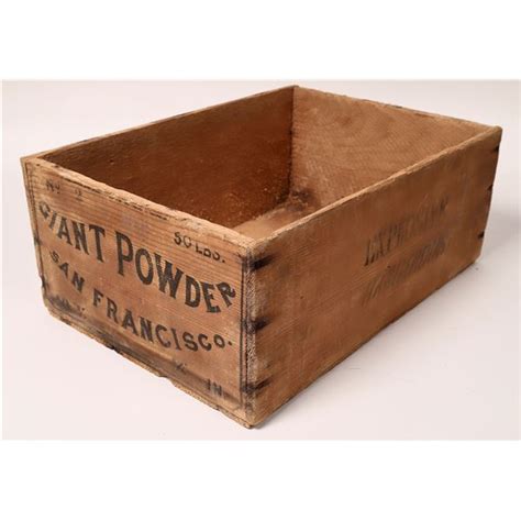 Giant Powder Wooden Box C 1870s 152339