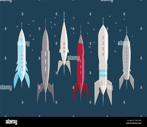 Retro Rocket Illustration Hi Res Stock Photography And Images Alamy