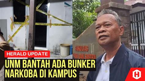 UNM Bantah Penemuan Bunker Narkoba Di Dalam Kampus Herald Indonesia