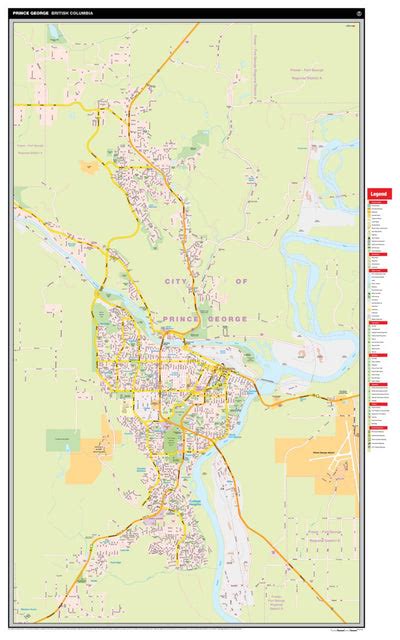 Prince George Bc Map By Mapmobility Corp Avenza Maps