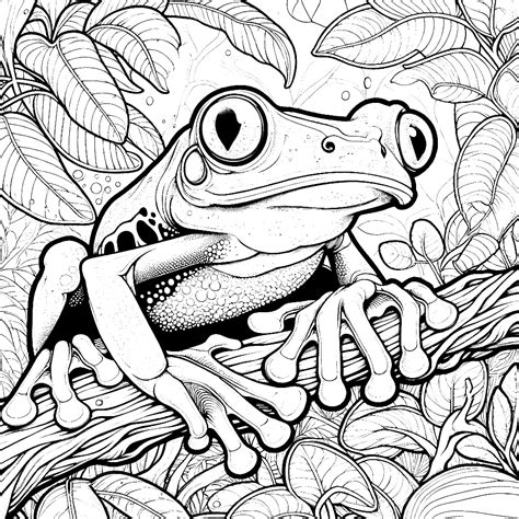 Red Eyed Tree Frog Coloring Pages 27 Coloring Pages Gem