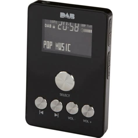 Bush Portable Handheld DAB Radio Black DAB Digital Radios Home