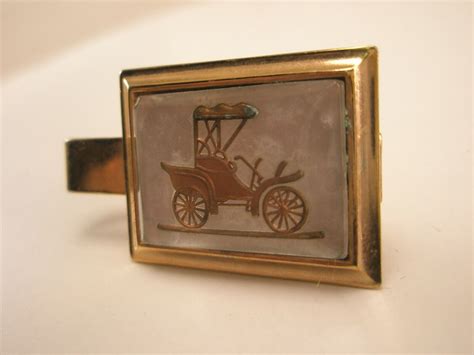 Antique Automobile Vintage Tie Bar Clip Old Car Ford Gm Chrysler Olds