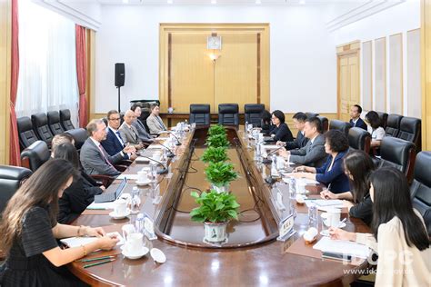 Lu Kang Meets With Neil Bush The Chairman Of George H W Bush