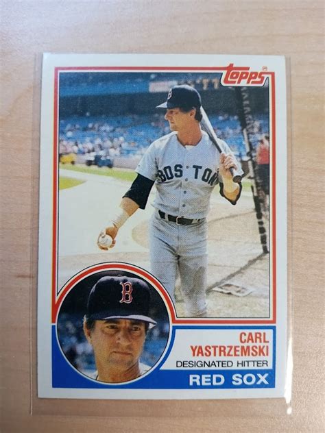 Carl Yastrzemski Baseball Card 1983 Topps 550 Boston Red Sox Sox HOF