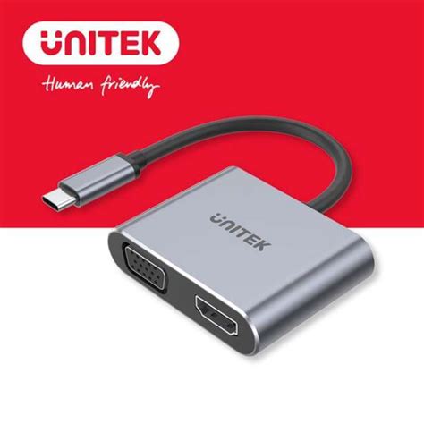 Jual Unitek Unitek Usb C To Hdmi Vga Aluminum Alloy Hd Converter