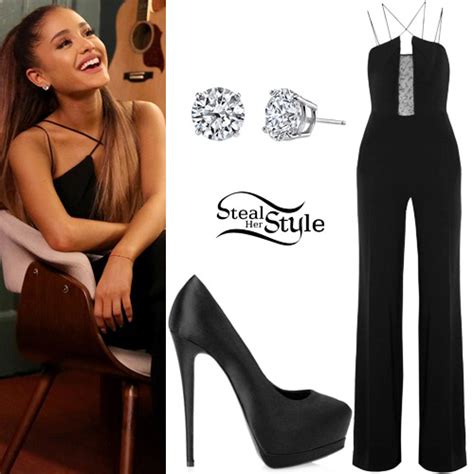 Ariana Grande Black Dress Performance