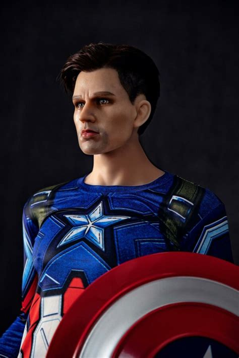 Captain America Brave Male Sex Doll With Silicone Head Bsdoll