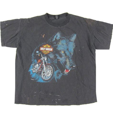 Vintage Harley Davidson The Eagle Soars Alone T Shirt Motorcycle 1995