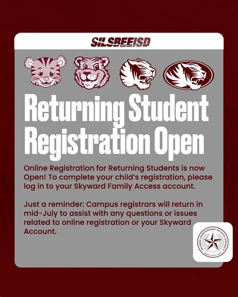 Silsbee - 🍎REMINDER🍎 | Be sure to complete Returning Student Online